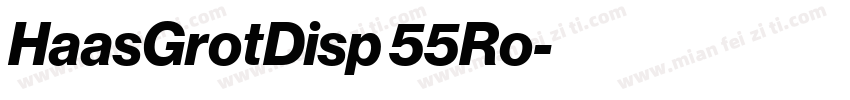 HaasGrotDisp 55Ro字体转换